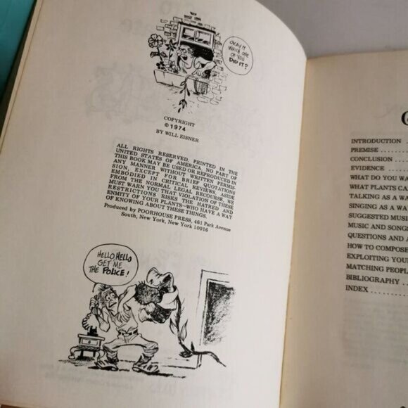 1974 Gleeful Guide to Communicating with Plants Will Eisner Comics Book Satire - Picture 5 of 10